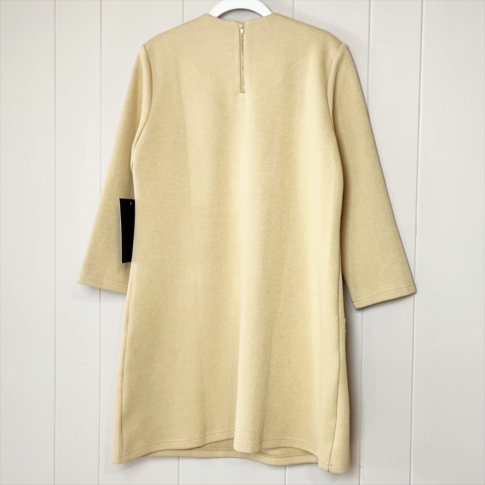 Tuckernuck NWT Croissant Francoise‎ Mod Mini Dress Large tan camel long sleeve - Picture 5 of 12
